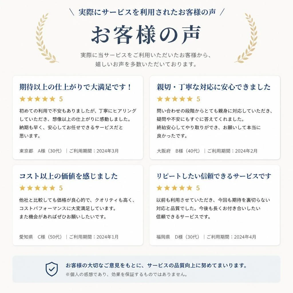 お客様の声